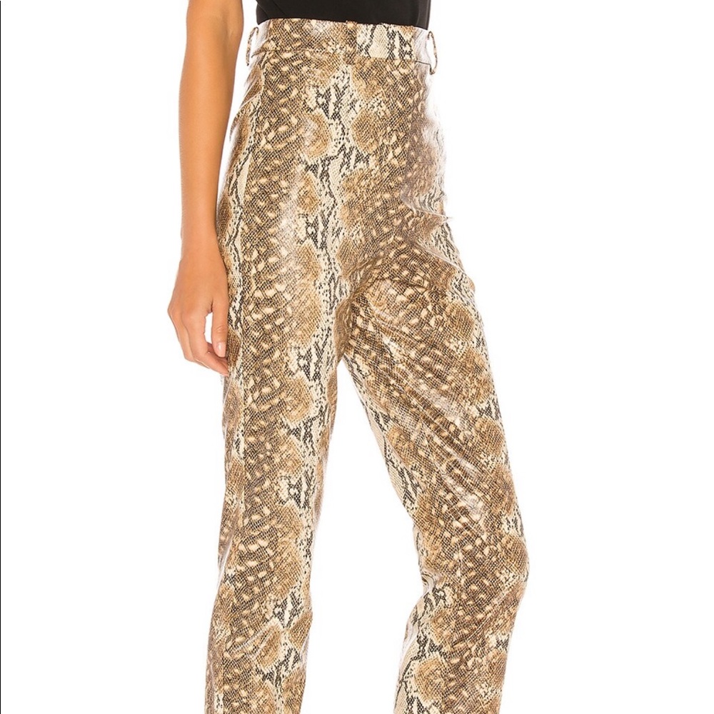 Lovers + Friends x Revolve Indra Pant in Snake Skin Size M/L - Picture 2 of 7